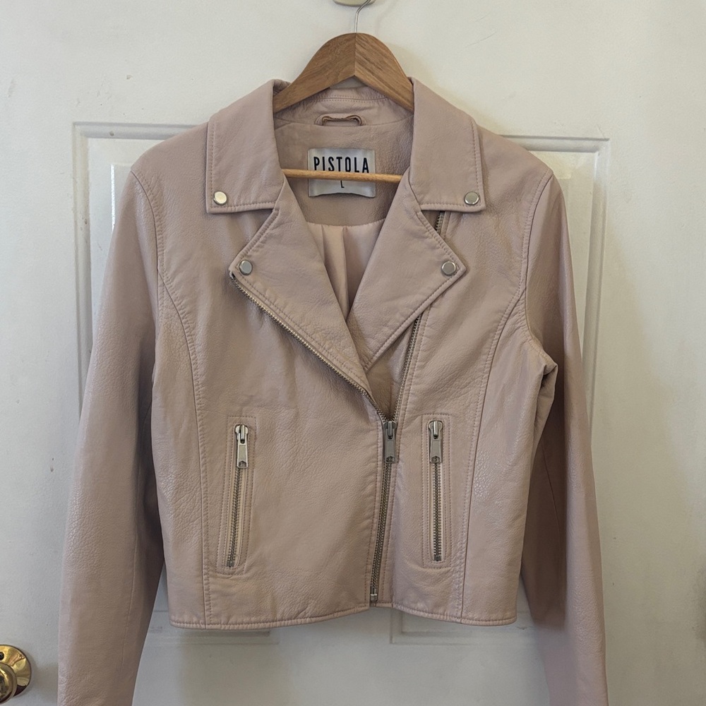 Pistola Women's Blush Leather Jacket